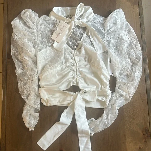 For Love & Lemons Farrah Blouse - Picture 7 of 9